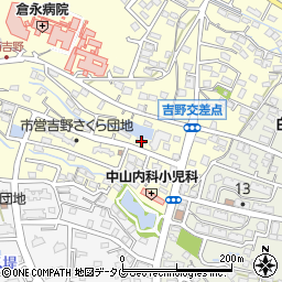 福岡県大牟田市吉野879-2周辺の地図