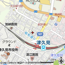 大分県津久見市中央町8-22周辺の地図