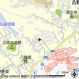 福岡県大牟田市吉野1073-1周辺の地図