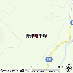 大分県臼杵市野津町大字千塚周辺の地図