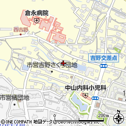 福岡県大牟田市吉野887周辺の地図