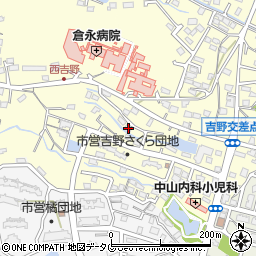 福岡県大牟田市吉野886-6周辺の地図