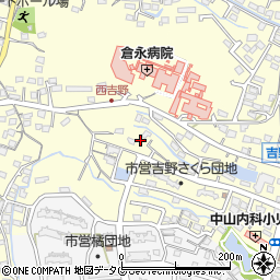 福岡県大牟田市吉野913-1周辺の地図