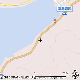 愛媛県宇和島市津島町嵐105周辺の地図