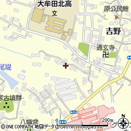 福岡県大牟田市吉野1222-1周辺の地図