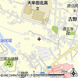 福岡県大牟田市吉野1220-9周辺の地図
