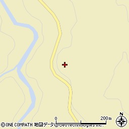 大分県日田市上津江町川原2206周辺の地図