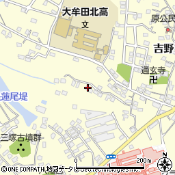 福岡県大牟田市吉野1220-7周辺の地図