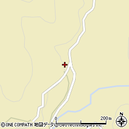 大分県日田市上津江町川原1875周辺の地図