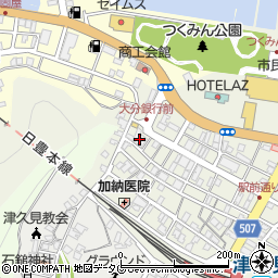 大分銀行津久見支店 ＡＴＭ周辺の地図