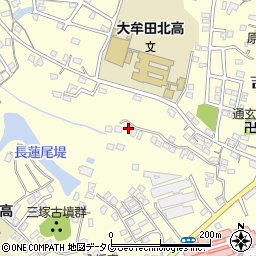 福岡県大牟田市吉野周辺の地図