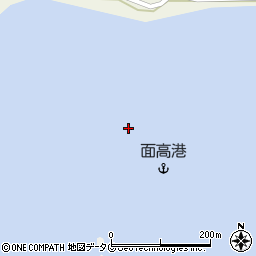 面高港周辺の地図