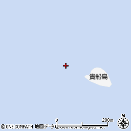 貴船島周辺の地図