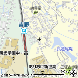 福岡県大牟田市吉野1184-1周辺の地図