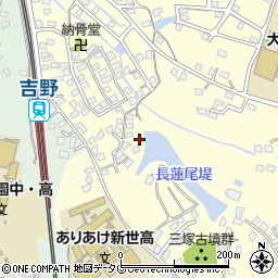 福岡県大牟田市吉野1179-6周辺の地図