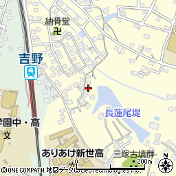 福岡県大牟田市吉野1180-4周辺の地図