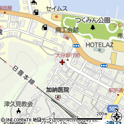エディオン津久見中央町店周辺の地図