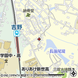 福岡県大牟田市吉野1180-8周辺の地図