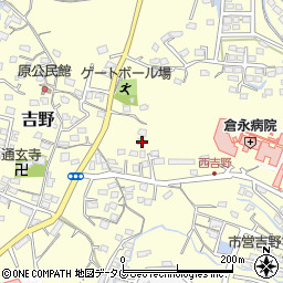 福岡県大牟田市吉野739-1周辺の地図
