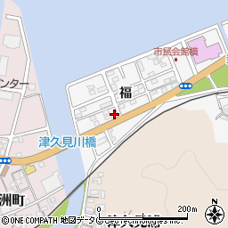 大分県津久見市津久見浦3825-35周辺の地図