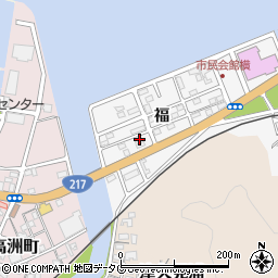 大分県津久見市津久見浦3825-28周辺の地図