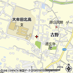 福岡県大牟田市吉野583周辺の地図