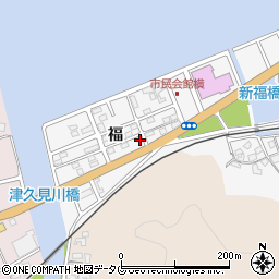 大分県津久見市津久見浦3825-58周辺の地図