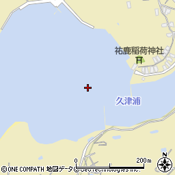 久津浦周辺の地図
