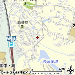 福岡県大牟田市吉野1198-5周辺の地図