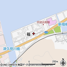 大分県津久見市津久見浦3825-53周辺の地図