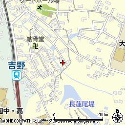 福岡県大牟田市吉野1198-6周辺の地図