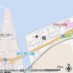 大分県津久見市津久見浦3825-5周辺の地図