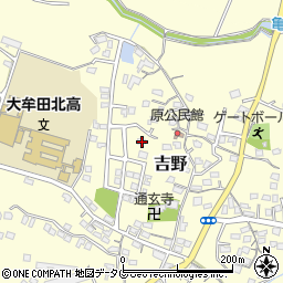 福岡県大牟田市吉野668-1周辺の地図