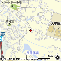 福岡県大牟田市吉野1286-3周辺の地図
