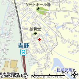 福岡県大牟田市吉野1350-11周辺の地図