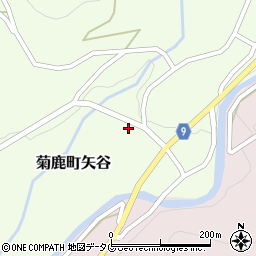 熊本県山鹿市菊鹿町矢谷周辺の地図