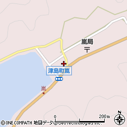 愛媛県宇和島市津島町嵐2周辺の地図