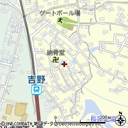 福岡県大牟田市吉野1350-6周辺の地図