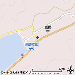 愛媛県宇和島市津島町嵐167周辺の地図