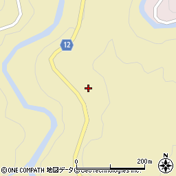 大分県日田市上津江町川原2195周辺の地図