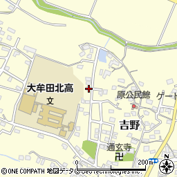 福岡県大牟田市吉野590-11周辺の地図