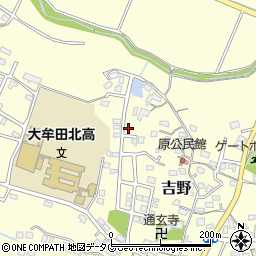 福岡県大牟田市吉野619-12周辺の地図