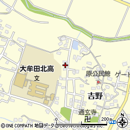 福岡県大牟田市吉野590周辺の地図
