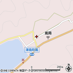 愛媛県宇和島市津島町嵐5周辺の地図