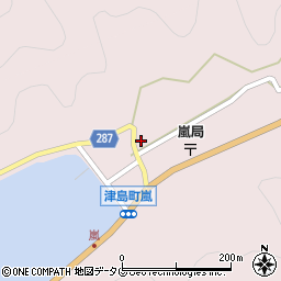 愛媛県宇和島市津島町嵐15周辺の地図