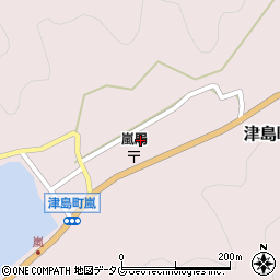 愛媛県宇和島市津島町嵐618周辺の地図