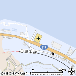 ホームプラザナフコ津久見店周辺の地図