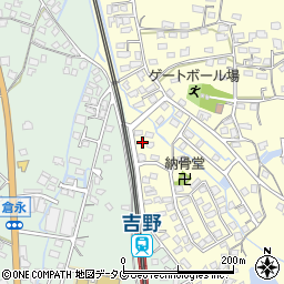福岡県大牟田市吉野1345-2周辺の地図
