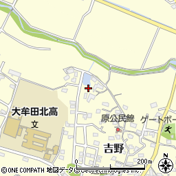 福岡県大牟田市吉野619-18周辺の地図