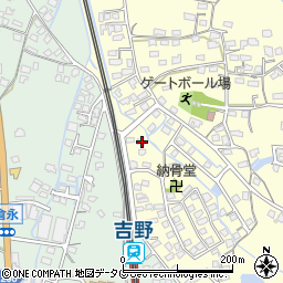 福岡県大牟田市吉野1344-2周辺の地図
